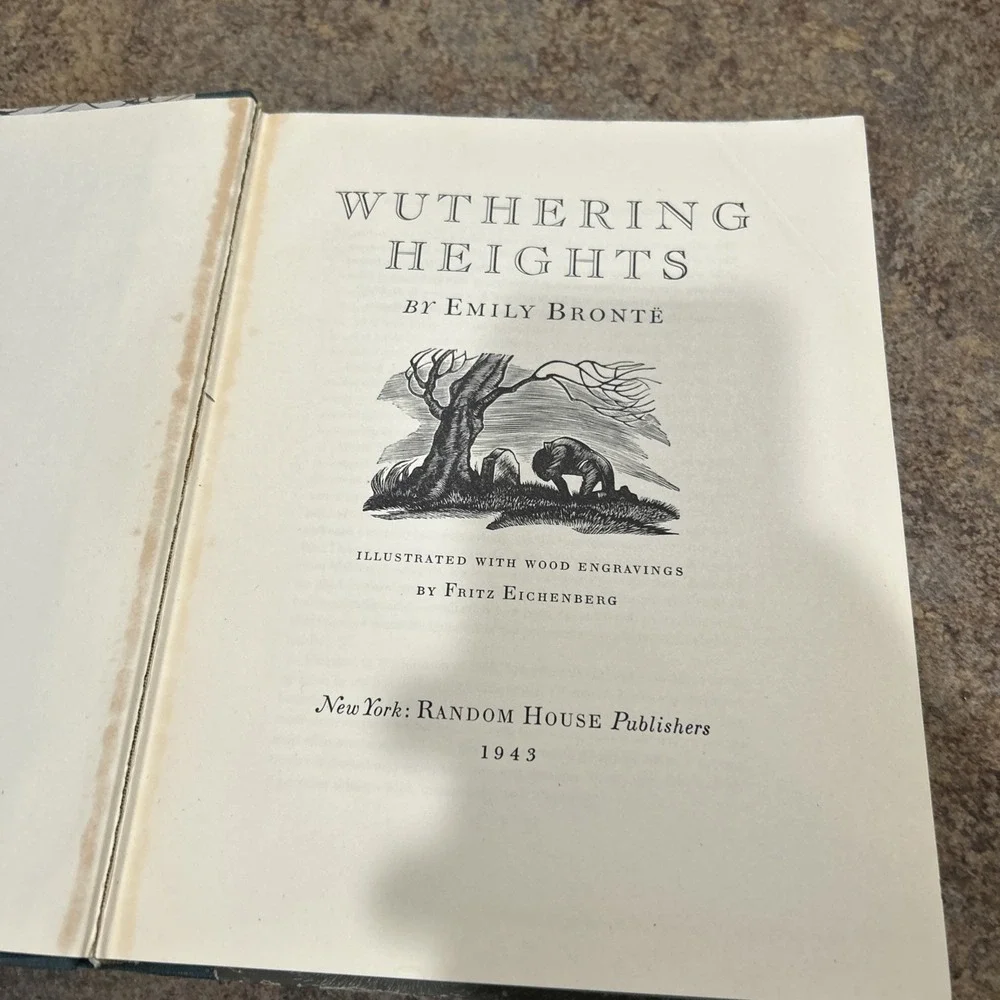 Wuthering Heights Emily Bronte Engraved Illustrations by Fritz Eichenberg 1943